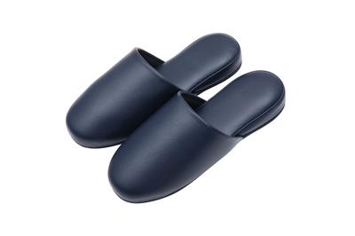 TOKYO SLIPPER Antibakterielle Vinyl-Hängepantoffeln Antibakterielle Gästepantoffeln für den Geschäftsgebrauch und Gäste Lederoptik-Pantoffeln, [Set 5]