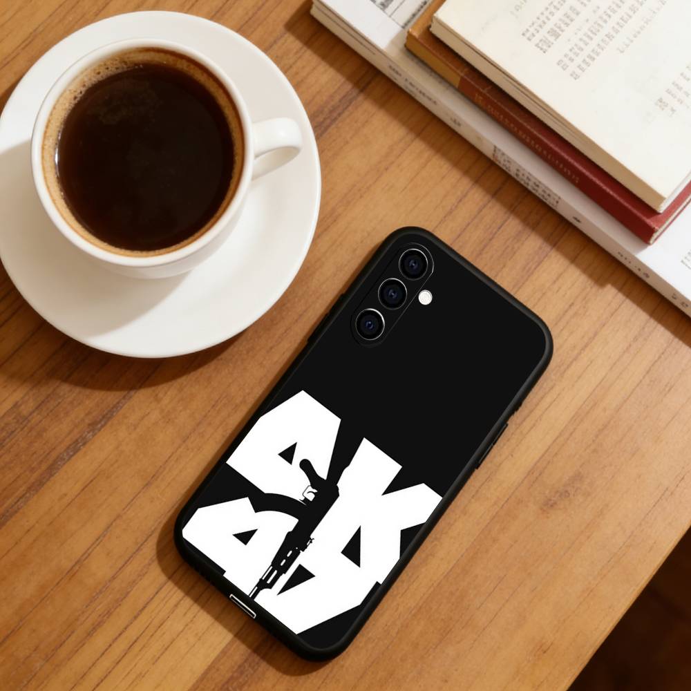 AK47 Phone Case For Samsung Galaxy A73,A72,A71,A70,A53,A52,A51,Others Soft Black Cover