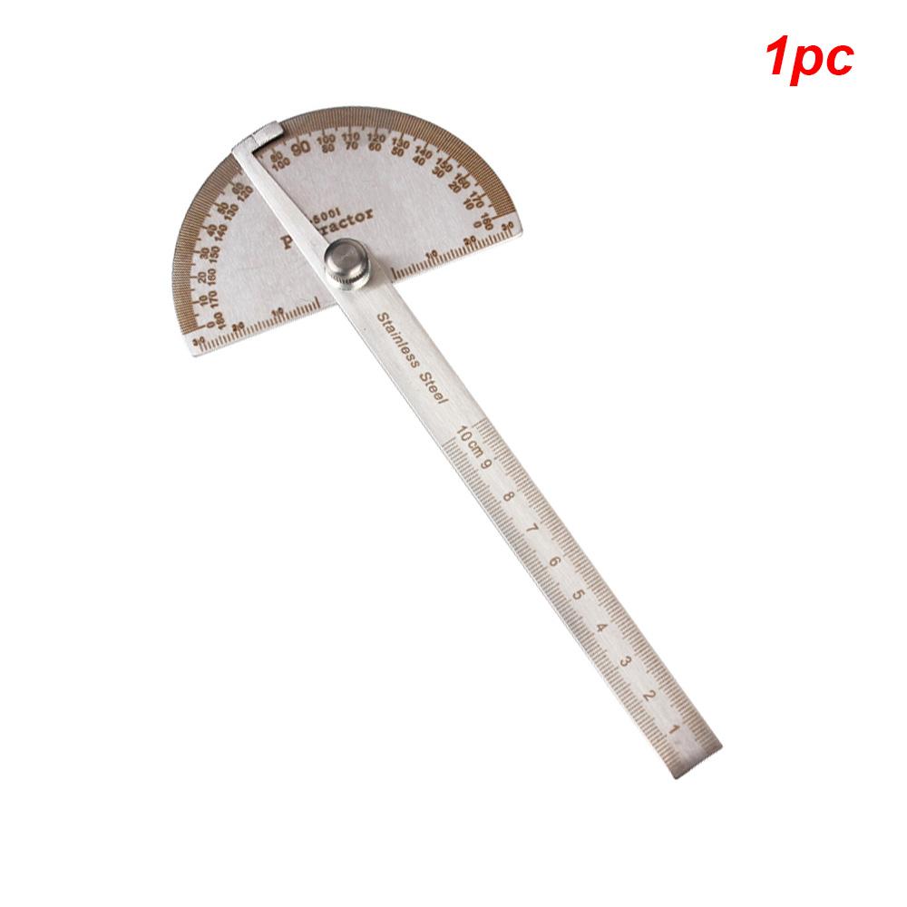

Hardware Woodworking Tools 180 Degree Protractor Goniometer Angle Ruler Stainless Steel Angle Finder Rotary Measuring Ruler