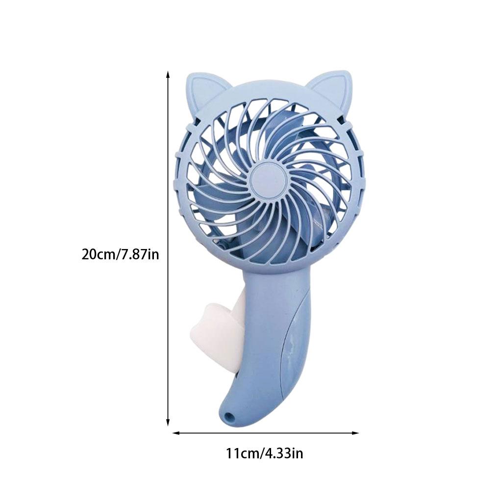 Hand Pressure Fan Without Battery Cooling Cartoon Summer Mini Fans Small Manual Household Children Kids 3 Colors