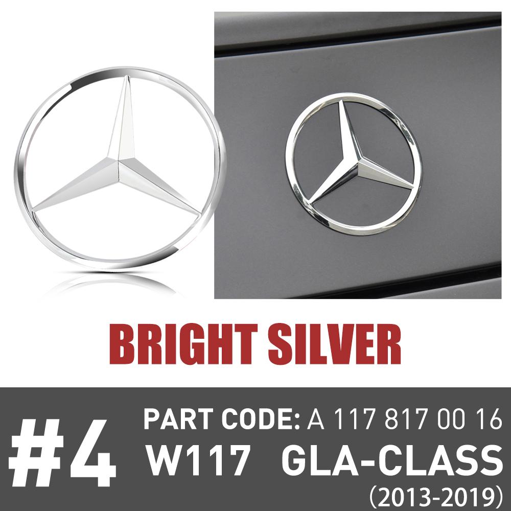 ABS Original Car Rear Trunk Badge Sticker Mercedes Emblem Snap Cover For Mercedes Benz CLA-class AMG 117 2013-2019 A1178170016