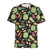 Summer 3D Vegetable Printed Casual Comfortable Fashionable Plus Size T-shirt- Soft Medium Elastic Polyester Fiber Fabric Summer Loose Casual Wear