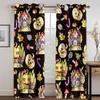 Animated Festa Junina village festival Luxurious Window Panel Drapes in Kids Bedroom Living Room Hall Treatments Kitchen Drapes Blinds