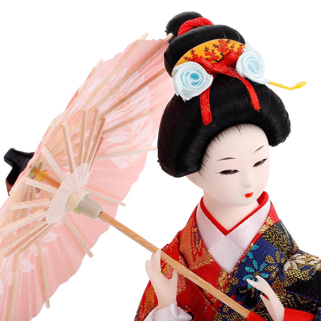 TEHAUX Japanese Doll, Japanese Souvenir, Japanese Kimono Doll, Geisha Doll Model, 30cm, Decorated, Matsuju