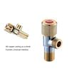 Industrial Strength Angle Valves Anti Corrosion Thickened Anti Burst Brass Angle Valves for Water Flows Control Systems