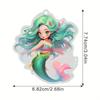 Charming Unique Acrylic Mermaid Car Pendant For Vibrant Decor Interior