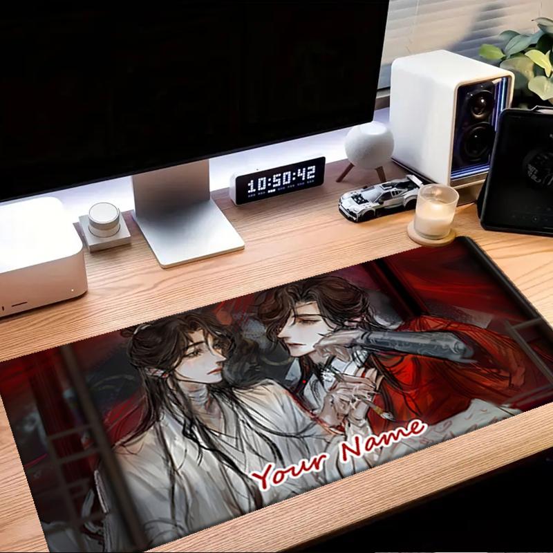 1PC Custom Name Ink Romance" Mouse Pad, Keyboard and Mouse Desk Pad, for Computer Notebook Birthday Gift For Any Room Or Office