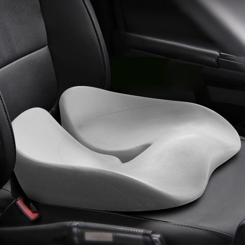 

Universal Car Seat Cushion Orthopedic Memory Foam Non-Slip Coccyx Pain Relief Breathable Support for Driver Passenger Other&Four Seasons серый