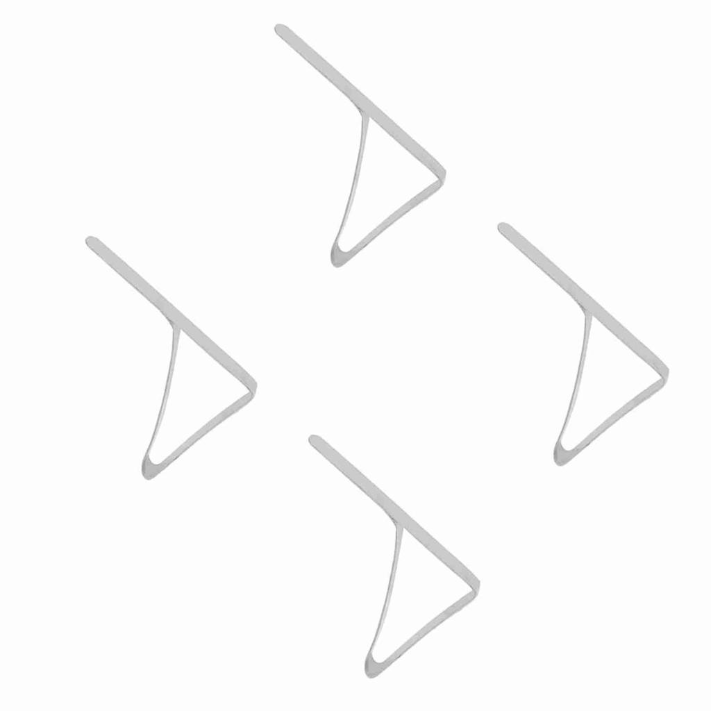 4 Stück große Tischdecken-Clips aus Edelstahl, rutschfeste Tischdeckenhalter, Klemmen, 10,5 x 7 cm