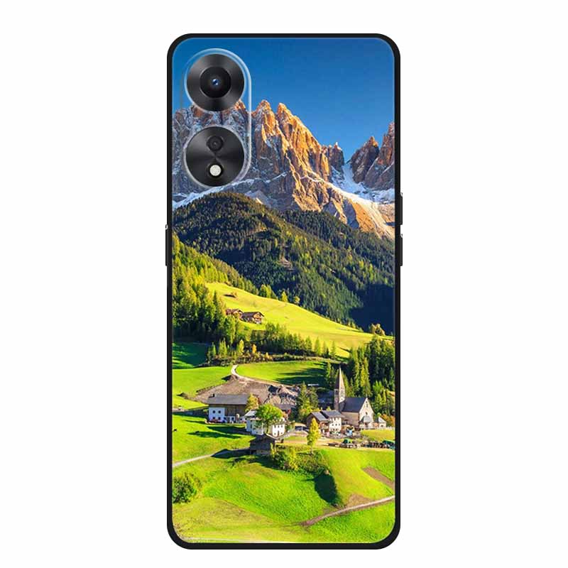 For OPPO A78 5G Case Fashion Silicone Soft TPU Back Cover For Oppo A58 A58X 5G OPPOA78 5G Phone Cases Shockproof CPH2483 Fundas