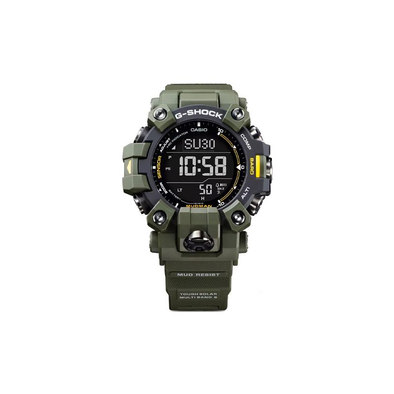 CASIO 200 meters waterproof Quartz rubber plastic strap men's watch black dial GW-9500-3JF