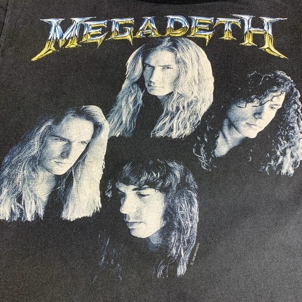 Классическая Хлопковая Мужская Футболка Megadeth 1992 S-235XL 20D898 Унисекс Футболка XXXXL