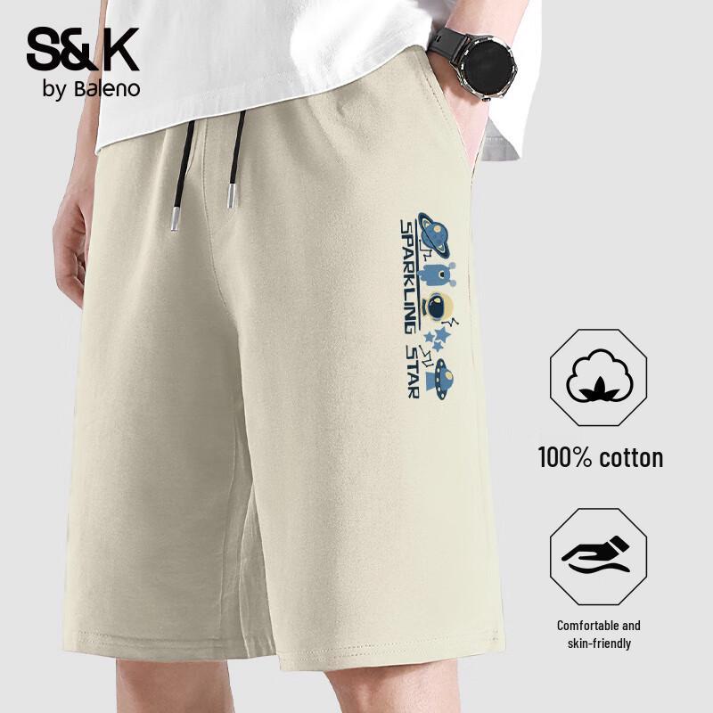 Baleno S&K Men s Cotton Casual Shorts M