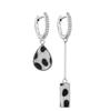 Alloy Elegant Geometric Earrings Milk Pattern Silverplated Fashion Street