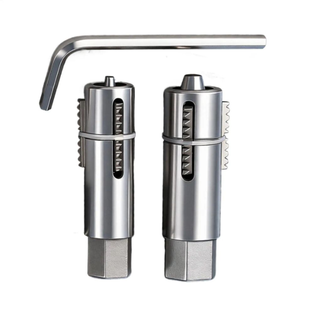 Dual Specification Broken Wire Extractor Durable Steel Damage Screw Extractor  Angle Valves Repair