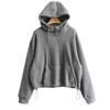 Women's Korean Style Hooded Sweatshirt - Autumn/Winter Long Sleeve Pullover, Loose Fit with Plus Velvet