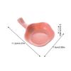 Wheat Straw Seasoning Dish Flower Shape Small Plate with Handle Sauce Vinegar Seasoning Bowl Sauce Snack/Sauce/Vinegar Plate