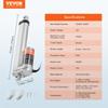 VEVOR Linear Actuator 12V 15.2 Cm High Load 149.7 kg/1500N 0.5 Cm/s IP54 Protection