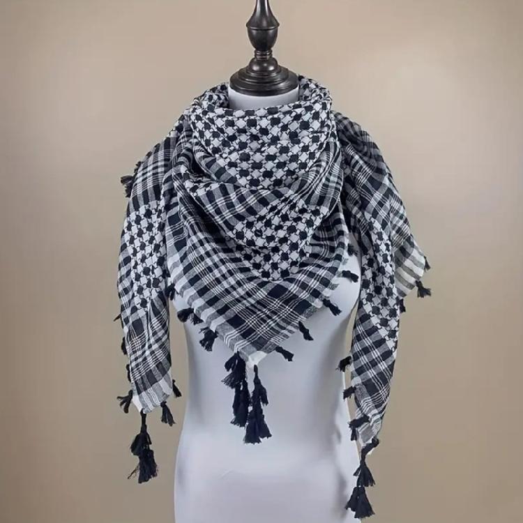 Sciarpe Pashmine Sciarpa Moda Donna Uomo Shemagh Arabo Keffiyeh Sciarpa Palestina
