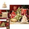 Christmas Tree Pattern Plush Pillows Cushions For Holiday Decor Gift Home Office