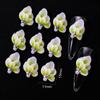5 stuks Handgemaakte Acryl Bloem Nageldecoratie 3D Simulatie Gesneden Bloem Nagelkunst Onderdelen AB Diamant Levendig Vlinder Nagel Ornament