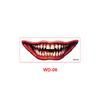 New Halloween Horror Big Mouth Tattoo Sticker Party Party Fun Makeup Thriller DIY Mouth Makeup Sticker