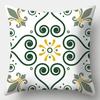 x Green Geometric Stripe Printing Cushion Cover for Home Living Room Sofa Decoration Throw Pillow