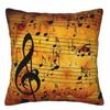 Home Decor Music Notes & Piano Keys Pillow Covers Pattern Cushion Cover Suitable For Sofa Bedroom Car Pillow Cover