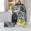 3Pcs Tate McRae Pop School Bags Set for Girls Boys Pen Bags Backpack Sets with Lunch Box For School Students Daypack