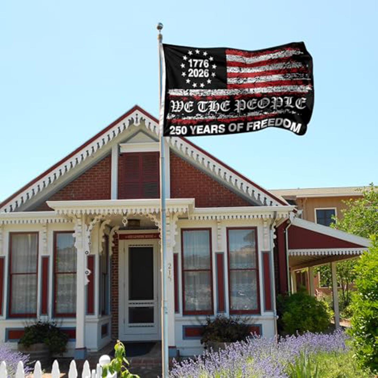 Декоративный садовый флаг к 250-летию Соединенных Штатов One Size