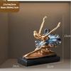 Elegant Resin Ballet Girl Figurine – Abstract Dance Art Home Decoration
