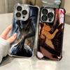 Cool A-Alien X-Xenomorph Plating Phone Case For Iphone 16 17 Pro Max Air 16E 14 15 Plus 12 13 Mini Anti-Fall Airabag Cover