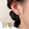 Zircon Earrings With Four Claws Earrings