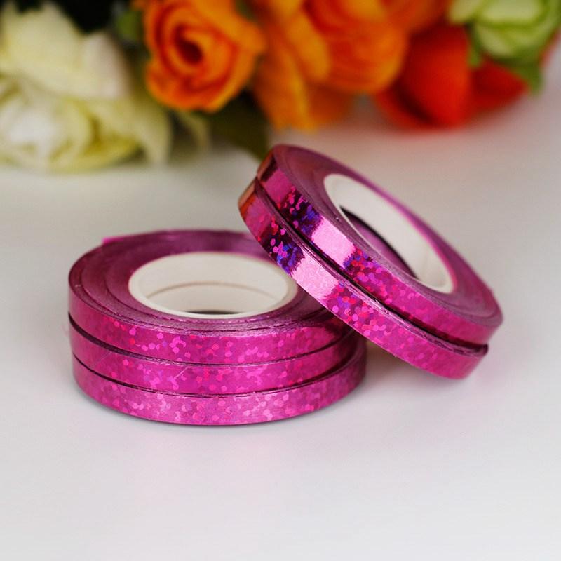Ceremony Decoration Ribbon Party Wedding Tied Balloon Glossy 100PCS 10M Laser Supplies Wholesale Ribbon Colorful Circle
