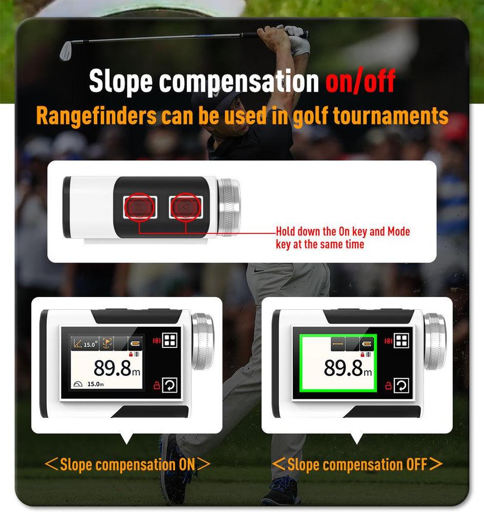 Cross-border New Laser Rangefinder Golf Telescope with Touch Screen, Angle & Speed Measurement