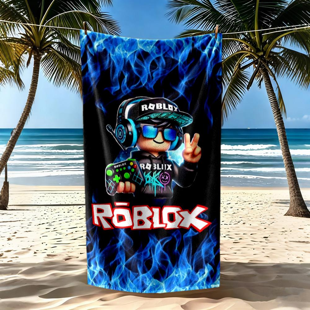 Roblox3 Beach Towel Super Soft Microfiber Quickdry Fabric Comfortable Lightweight