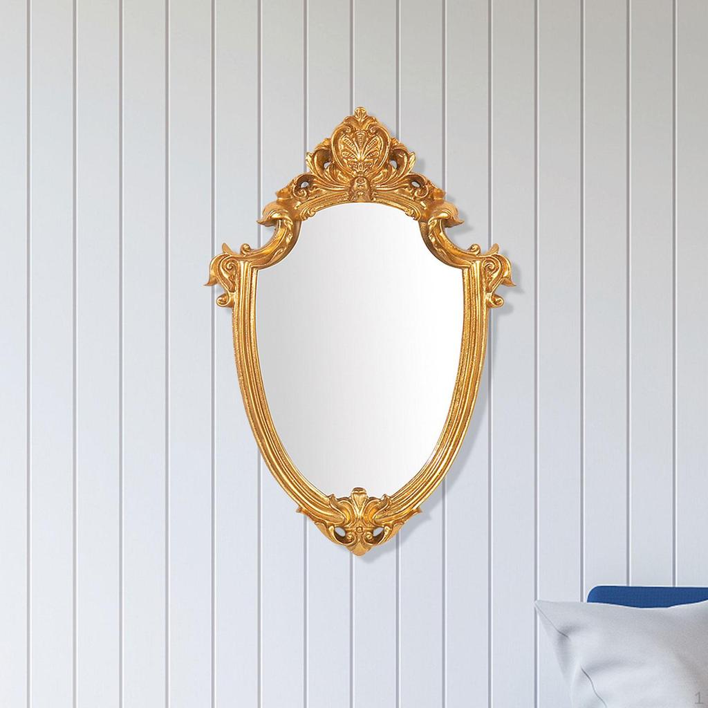Antique Bathroom Mirrors, Makeup Mirror Wall Decor, Decorative for Entryway Bedroom