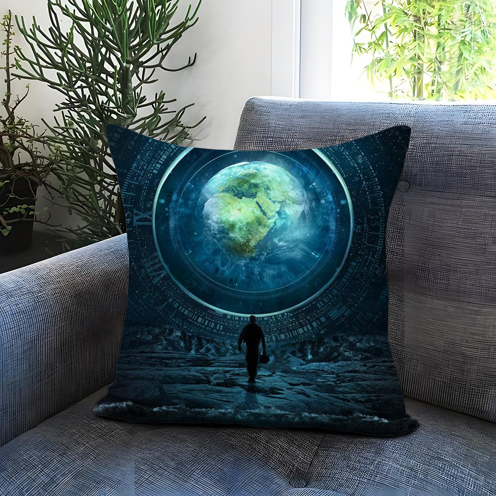 Movie I-InterstellarS Cushion Cover Comfortable Reversible Pillow Cover Ideal for Car Sofa Bedroom & Beyond