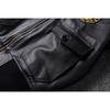 Chinese Size Top G1 Genuine Cowhide Men Leather Jacket Detachable Fur Collar Flight Suit Jackets For Men Military Aviator Coat Winter