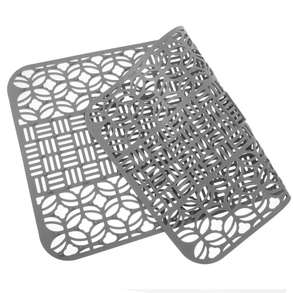 Gadpiparty Sink Sink Draining Water Drying Kitchen Drying Mat Mat, Protector, Silicone, Anti-Slip Mat, Hollow, Mat, Drain, Countertop, Sink, Pad,