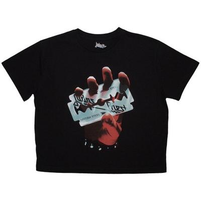 Judas Priest Womens/Ladies British Steel Crop Top