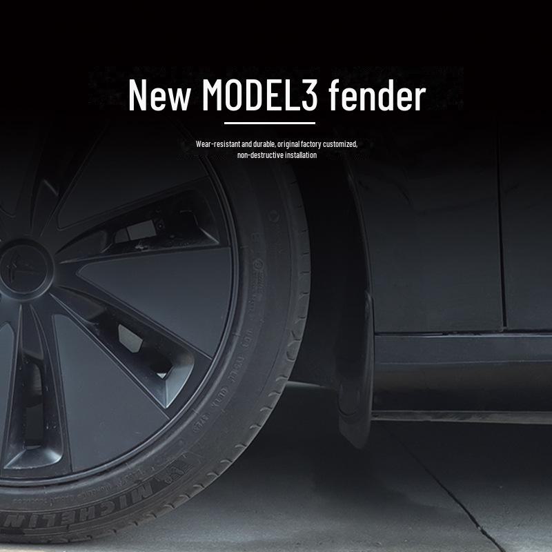 Tesla Model 3 New Version Soft Leather Fender - Car Exterior Accessory