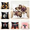 Cross Design Art Illustration Cushion Cover Linen Pillowcase Soft  for Sofa Bed Home Room Decor