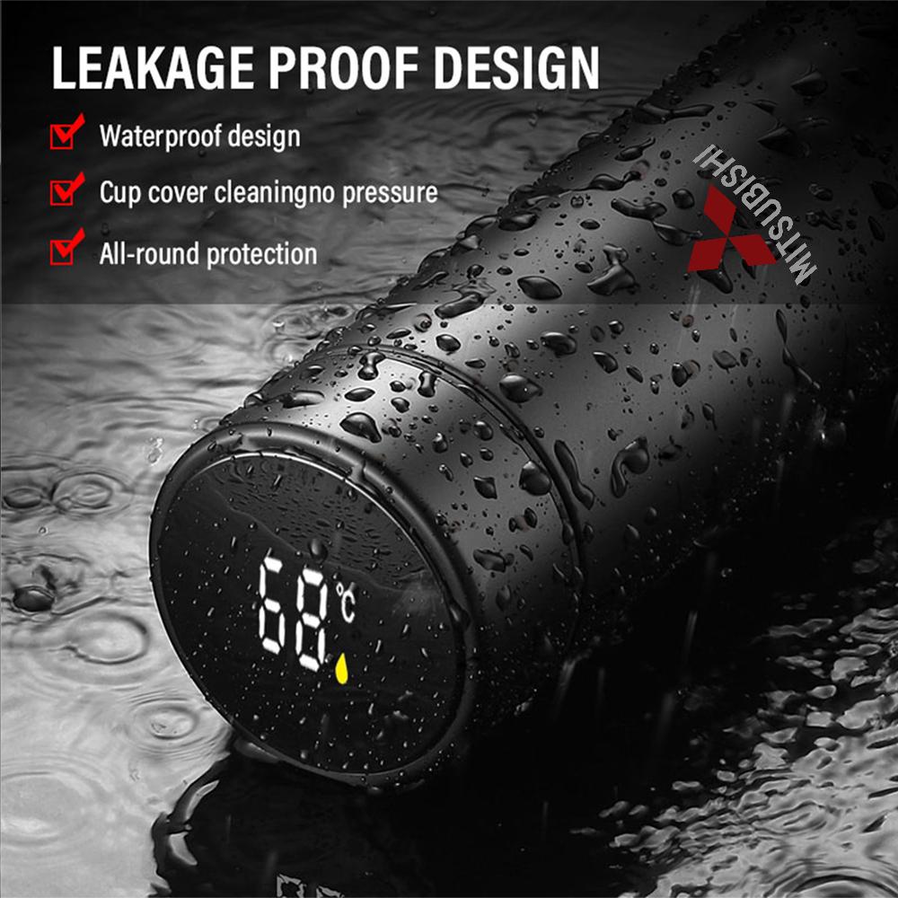 uldf10 Car Smart Thermos With Temperature Display Stainless Steel car accessories For Mitsubishi L200 EVO ASX Colt Eclipse Pajero