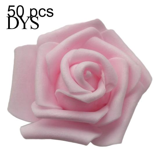 25/50/100Pcs Artificial PE Foam Rose Flowers Head DIY Wedding Home Room Decor