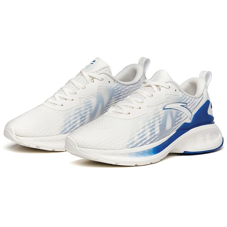 Anta 1.5 Casual Shock Absorbing Non-Slip Wear-Resistant Breathable Low-Top Running Shoes Men sneakers White Blue 112135586S-1