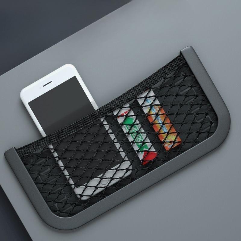 Large Storage Net Bag 20*8cm, Car, Car Supplies Storage, Car Mesh Miscellaneous Storage Net Bag