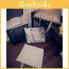 Chic Women's Woven Pu Leather Tote Bag Large Capacity Retro Casual Handbag
