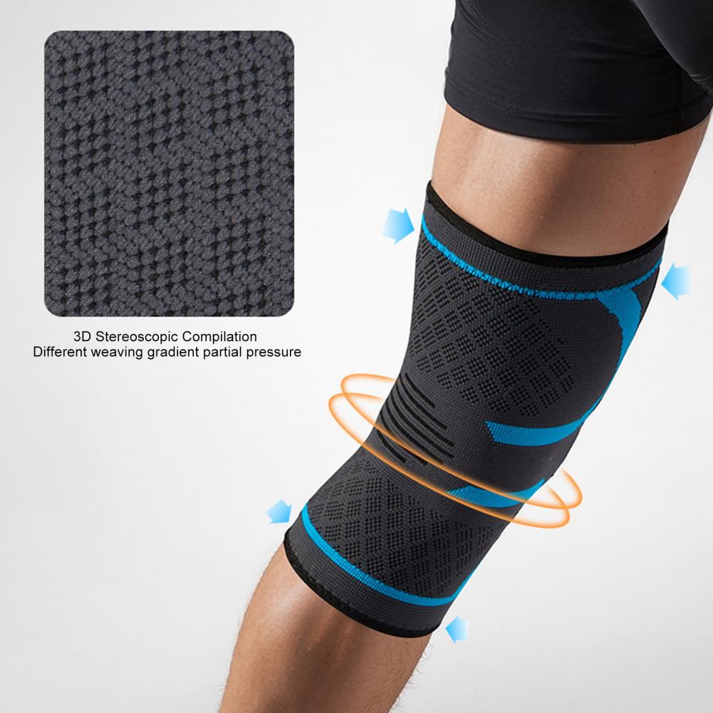 Knitted Sports Knee Brace Lightweight Breathable Elastic Running Basketball Men Women Fitness