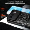 For Honor 500 5G Magnetic Case Ring Holder Foldable Kickstand TPU PC Phone Cover with Camera Lens Slider